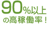 90%�ȏ�̍��ғ����I