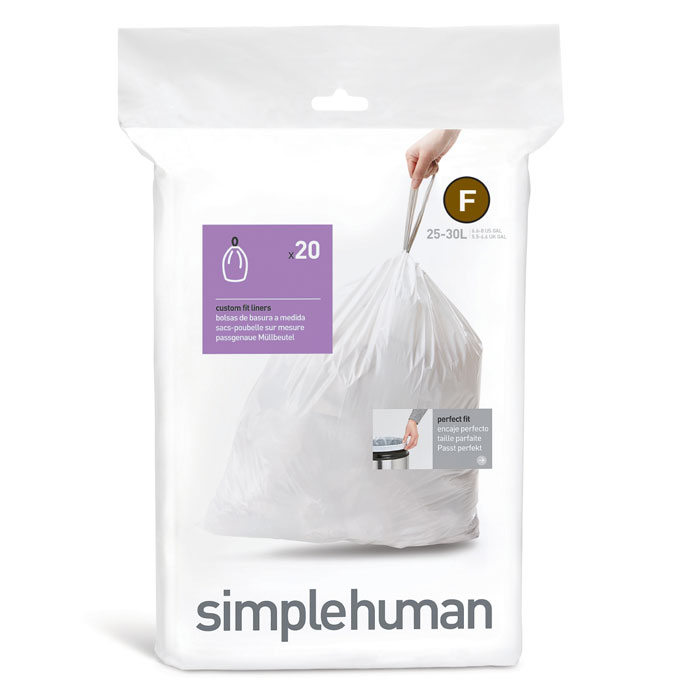 レクタンギュラ―ステップダストボックス30L | simplehuman | 使いやすい専用ごみ袋