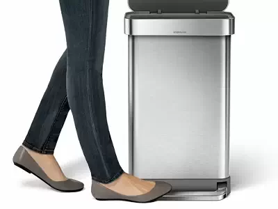 レクタンギュラーステップダストボックス45L/simplehuman