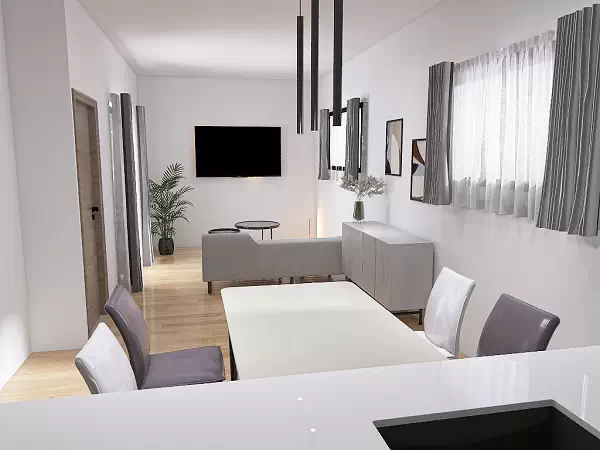 お部屋の奥にポイントを作る
