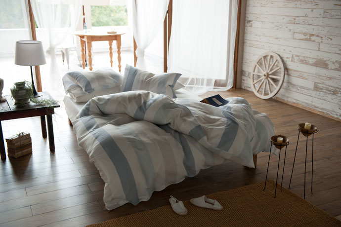 ピローケース | フレンチストライプ | コンフォーターカバーとセット