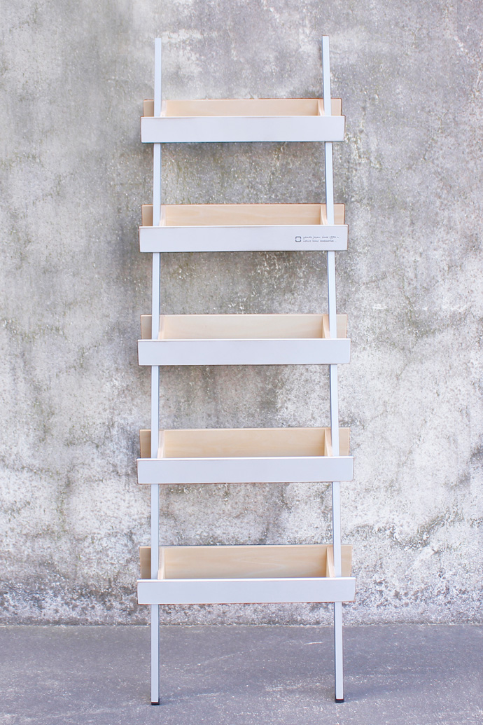 はしごのような木製スリッパラック | ladder rack | ヤマト工芸 | ホワイト