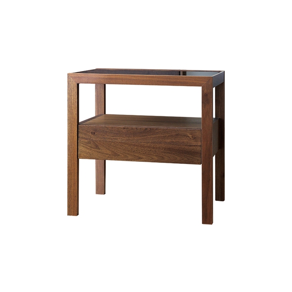新品レンタル | レッチェ 50サイドテーブル WALNUT