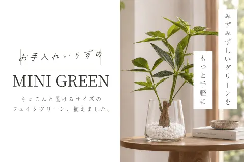 ちょっと置くだけで素敵に。ミニグリーン特集