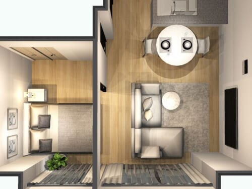 高級感のあるホテルライクなリラックス空間（ベッドルーム） | インテリアコーディネート実例