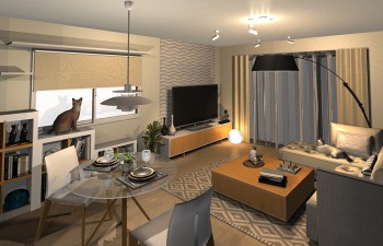 一人暮らし 女性 家具インテリアコーディネート実例