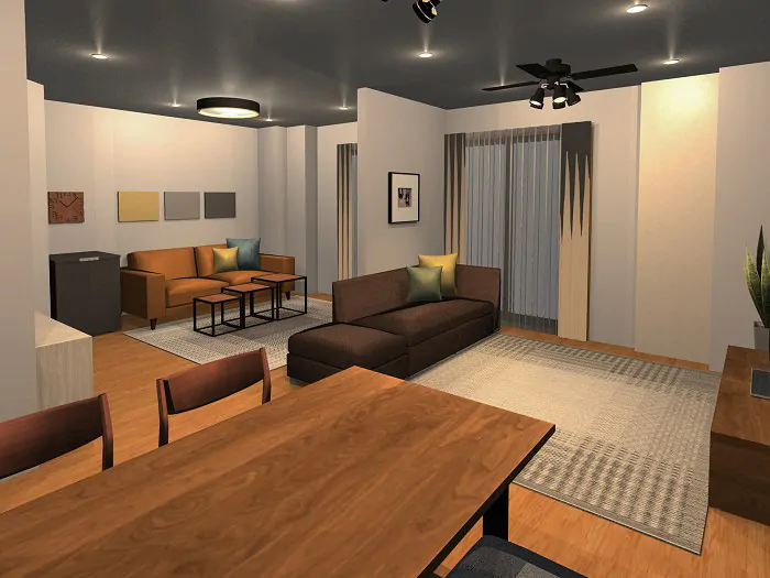 ダークブラウン | 色別 | インテリアコーディネート依頼相談実例