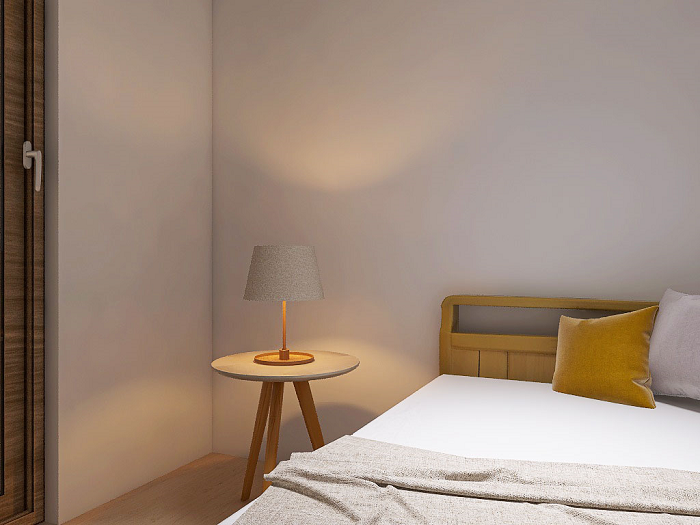 ONもOFFも心地よいマルチスタイルのお部屋の寝室