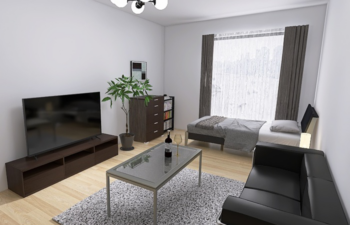 黒を基調としたシンプルモダン