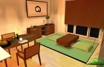 モダンなマンションのお部屋に、和の心を