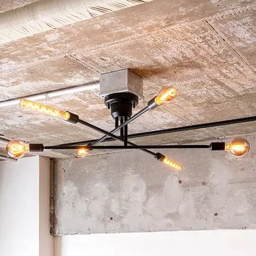 キムリック　6灯シーリングライト | レンタルできる家具